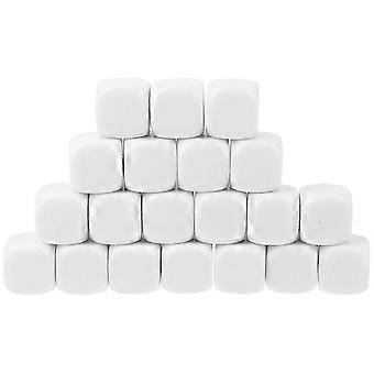 2026PING-20 Pcs Blank Dice Rounded Corner Dices D6 Dice Cubes DIY Dice Game Accessories Writable Dices Six-sided Dices