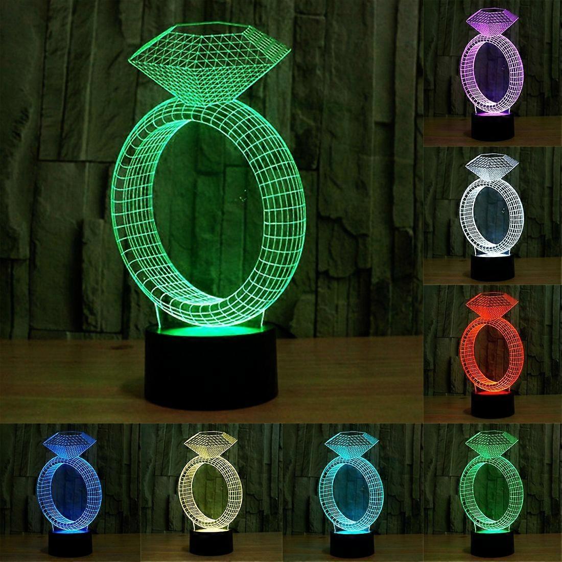 7-Colors 3D Acrylic LED Night Light