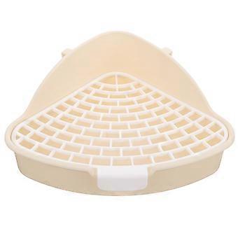 Dreieckige Urinal-Toilette für Kaninchen, Hamster und Kleintiere