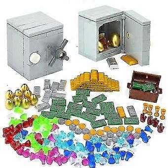 EA  Treasure Box Coin Diamond Ore Gold Silver Cash Money Set Accessories Kids Toys For Children Leduo City Building Blocks