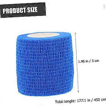 6 Pack Portable Self-Adhesive Elastic Bandages for Pets, Breathable, Compatible with Dogs & Cats, 5cm x 450cm