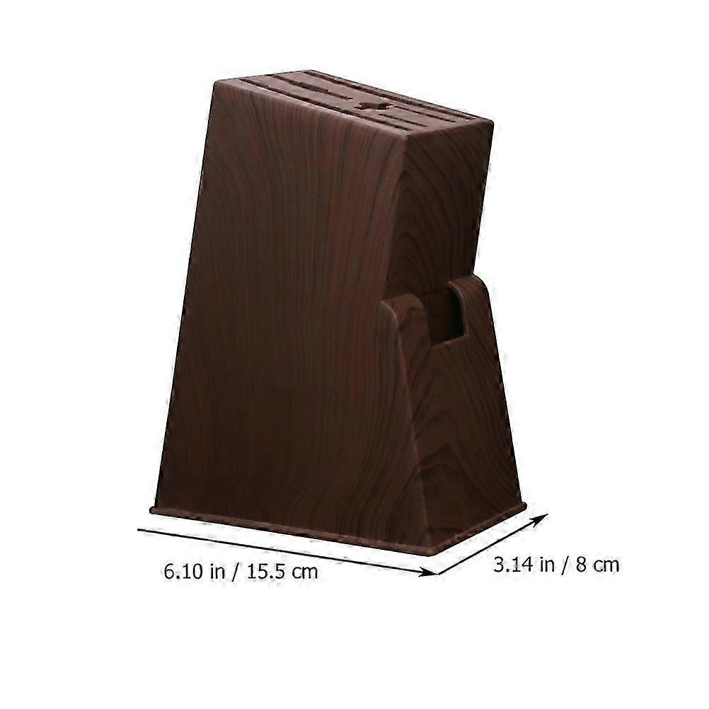 Brown Plastic Kitchen Cutter Holder | Kitchen Storage Rack
