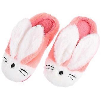 Winter Flannel Slippers Delivering Warmth compatible with Kids with 1Pair