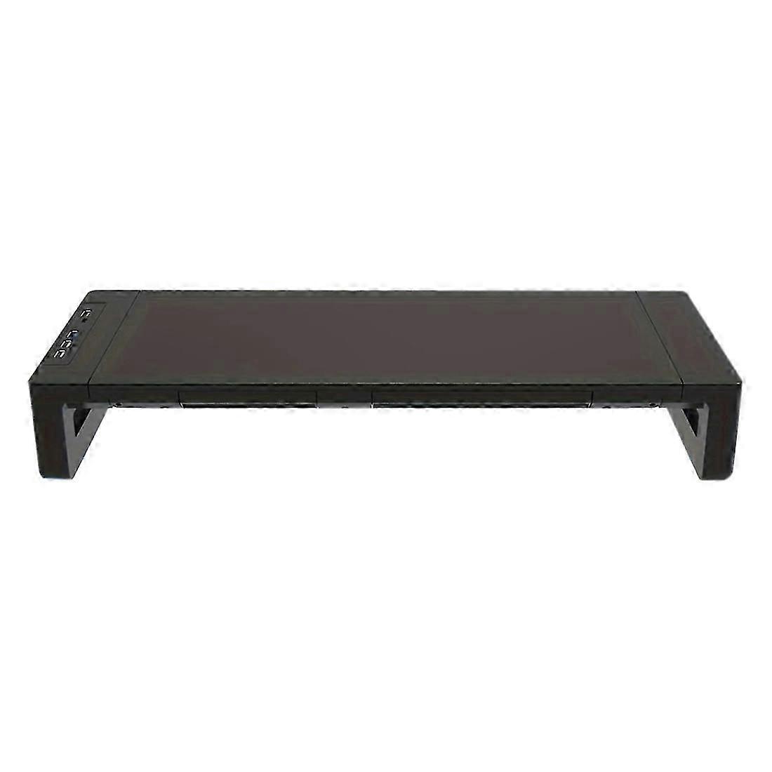 Monitor Stand Riser, with Foldable, Height Adjustable Computer Stand, Desk Shelf Riser with Storage Drawer &Tablet Phone