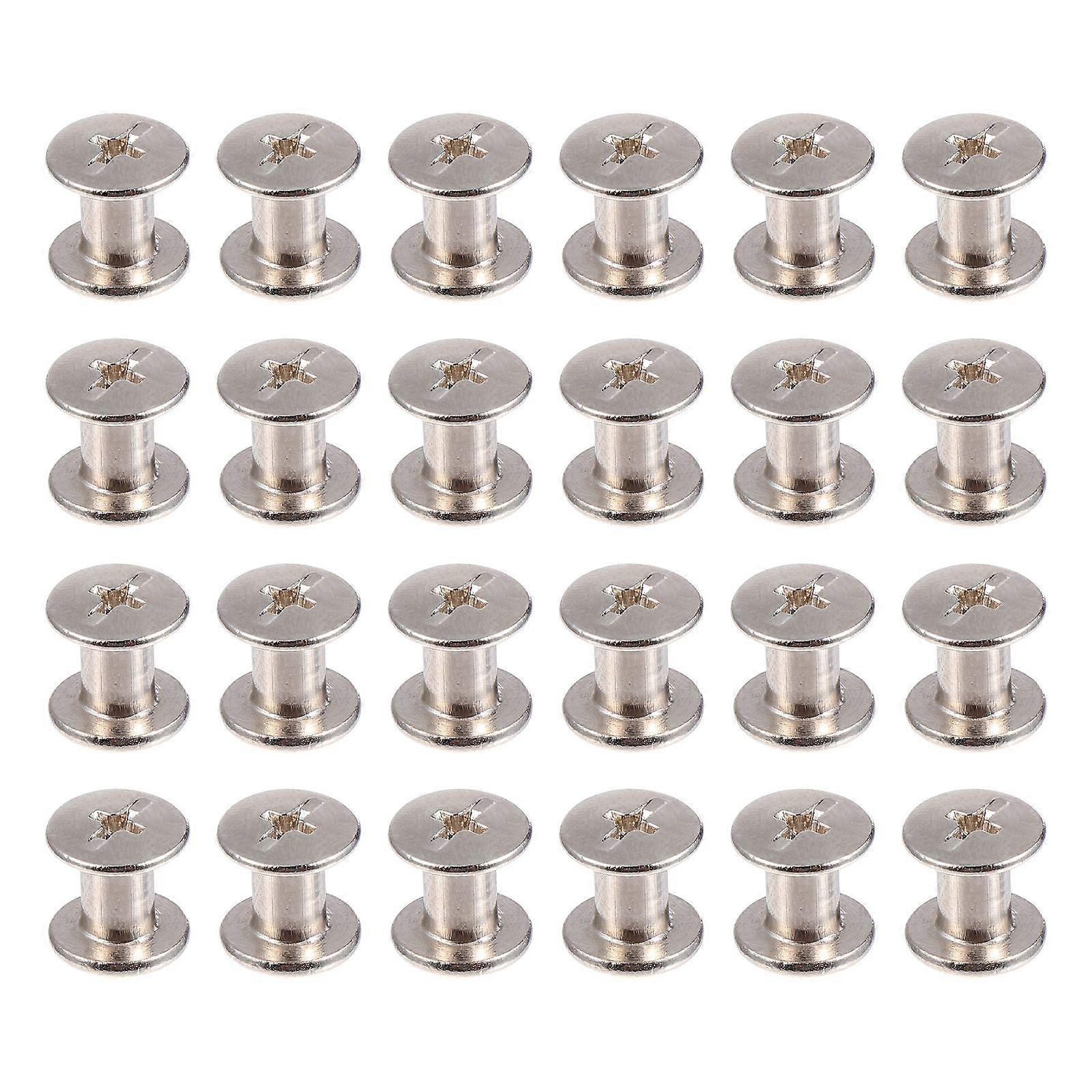 Silver Round Cross Head Screws for Repair 100Pcs Kit
