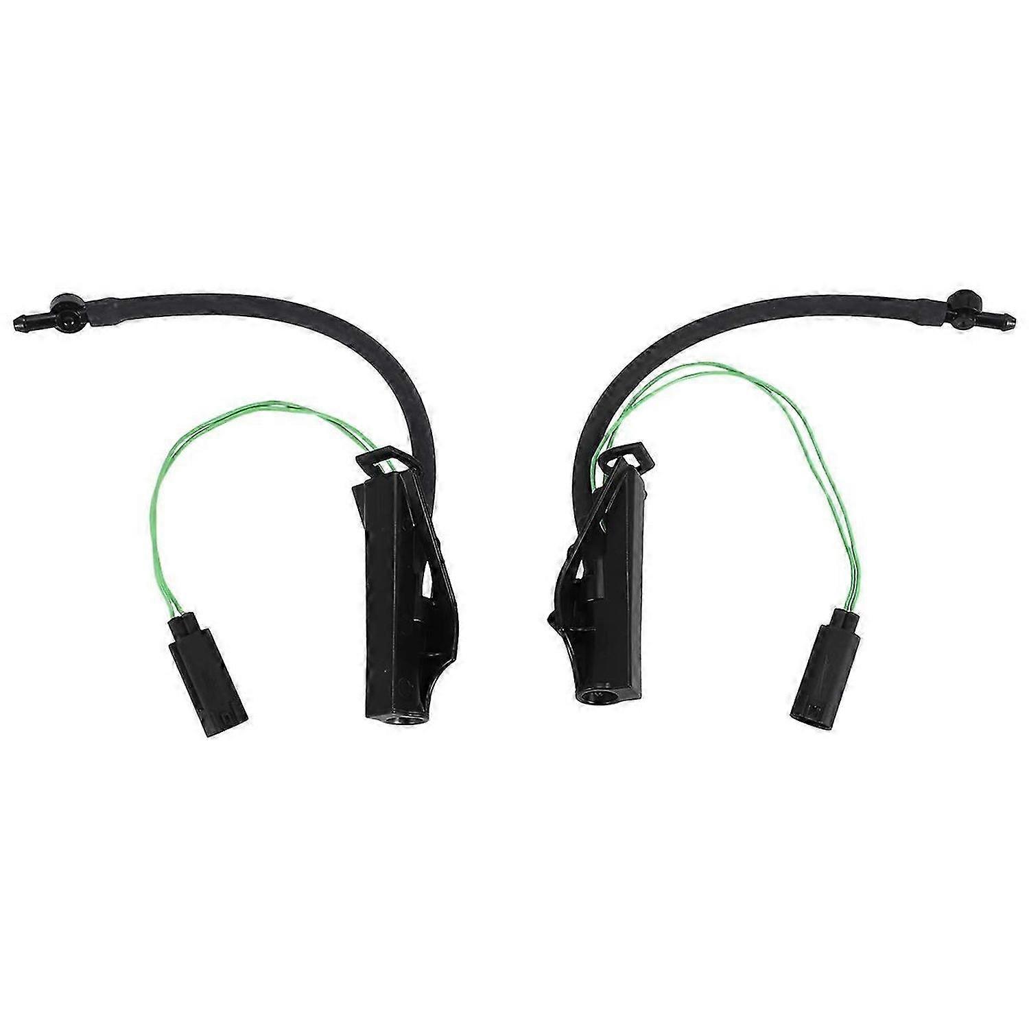 1 Pair Front Windshield Washer Nozzle Sprayer Jet with Heated