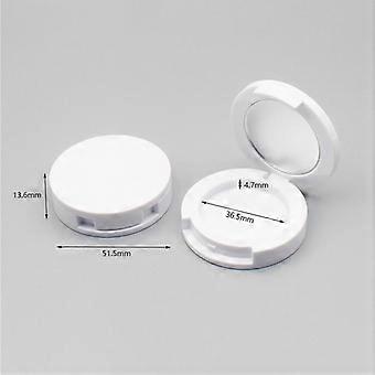 Draagbare lege paletdoos met spiegel, ronde blush- en oogschaduwdoos, BB-crème foundation make-updoos, doe-het-zelf