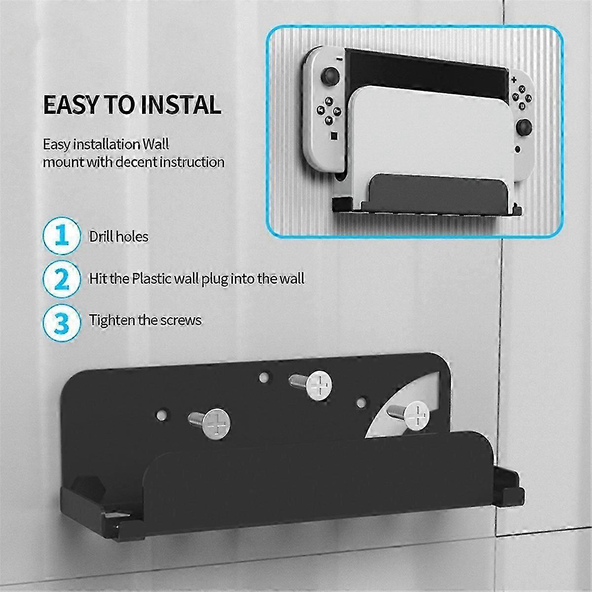 Game Console Wall Mounted Holder Bracket for Switch/Switch OLED