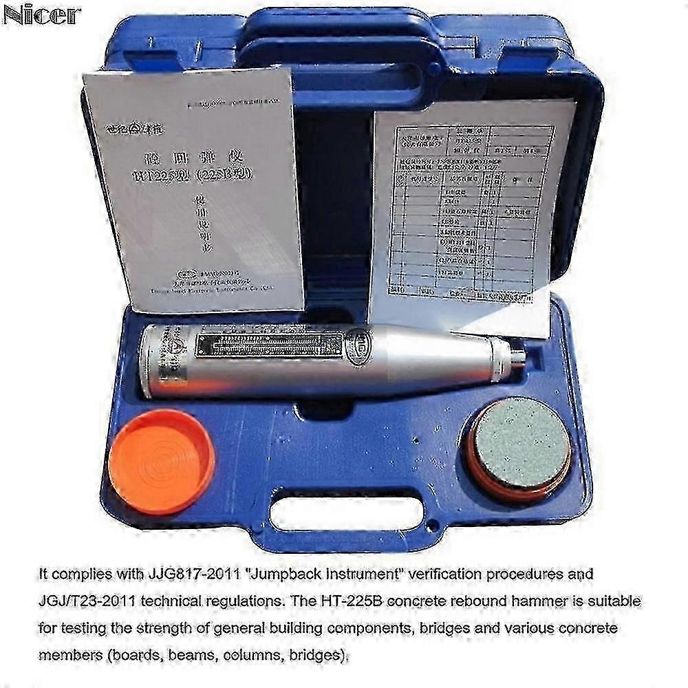 HT-225B Schmidt Hammer for Non-Destructive Concrete Evaluation