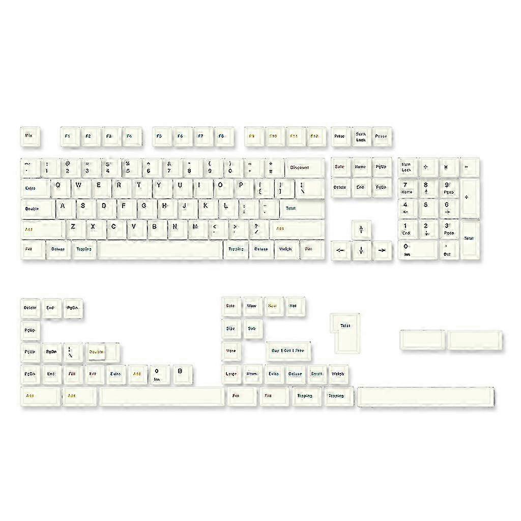 Dye-Sublimated 145-Key PBT Keycaps