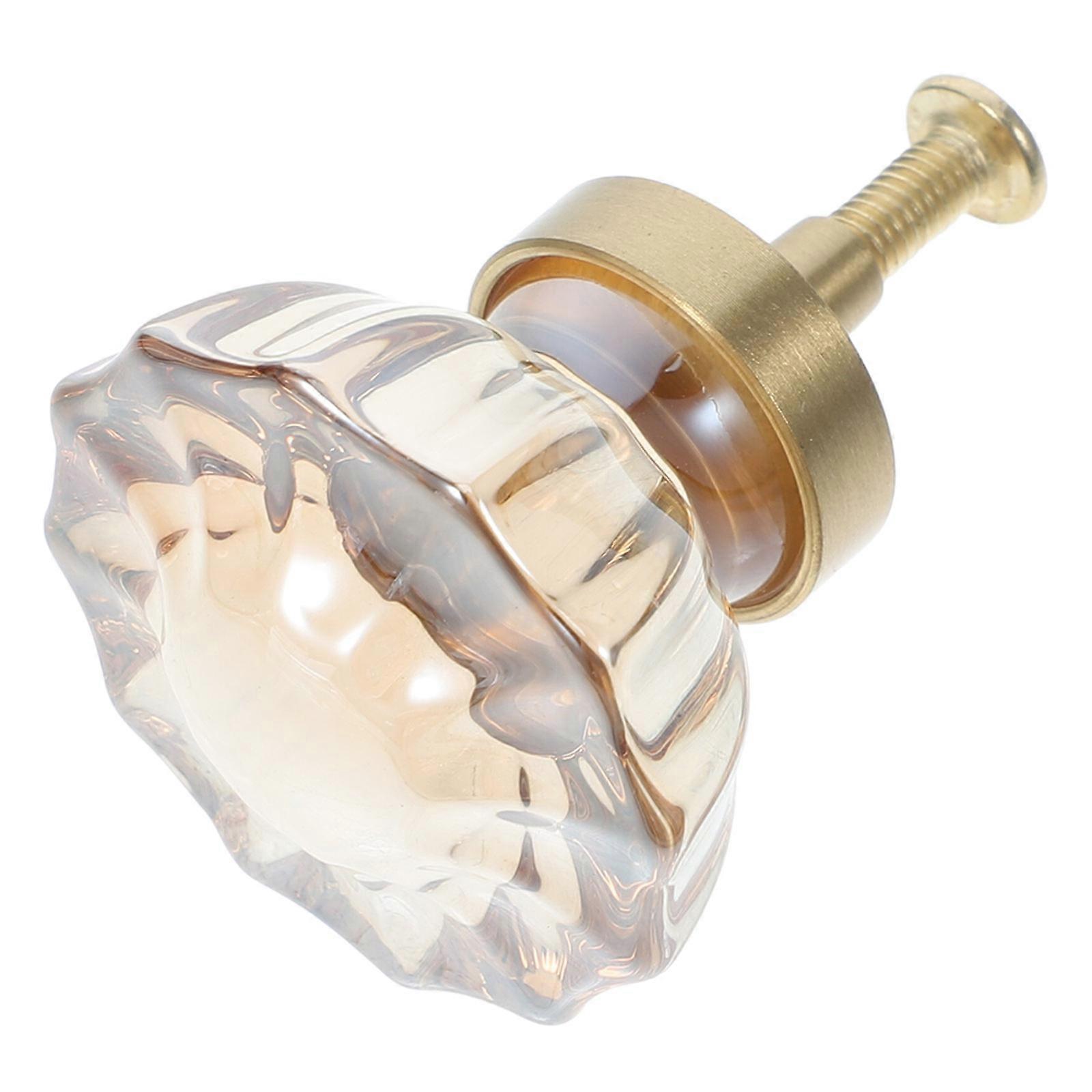 Crystal Door Knobs with 1 Screws Elegant Design for Door Use