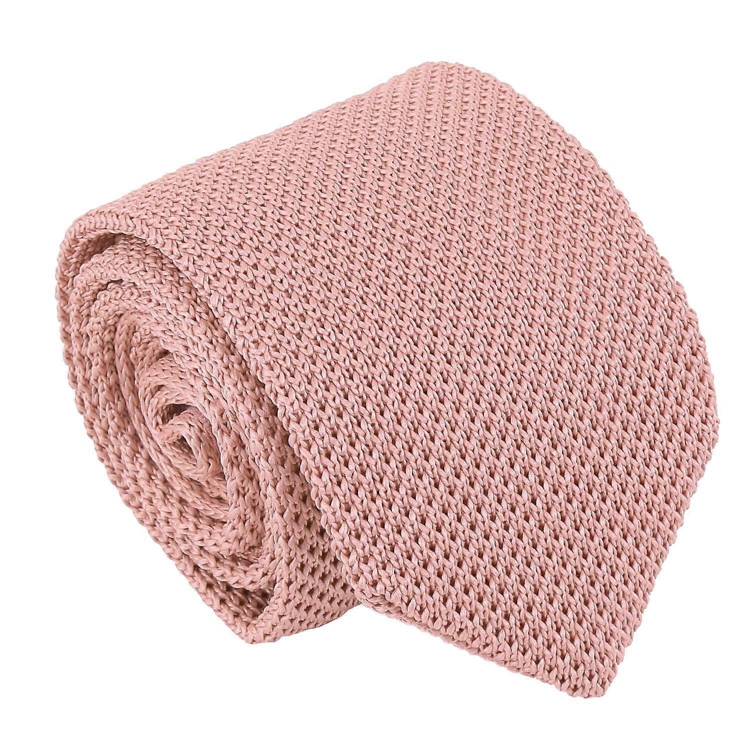 Dusty Rose Knitted Slim Tie