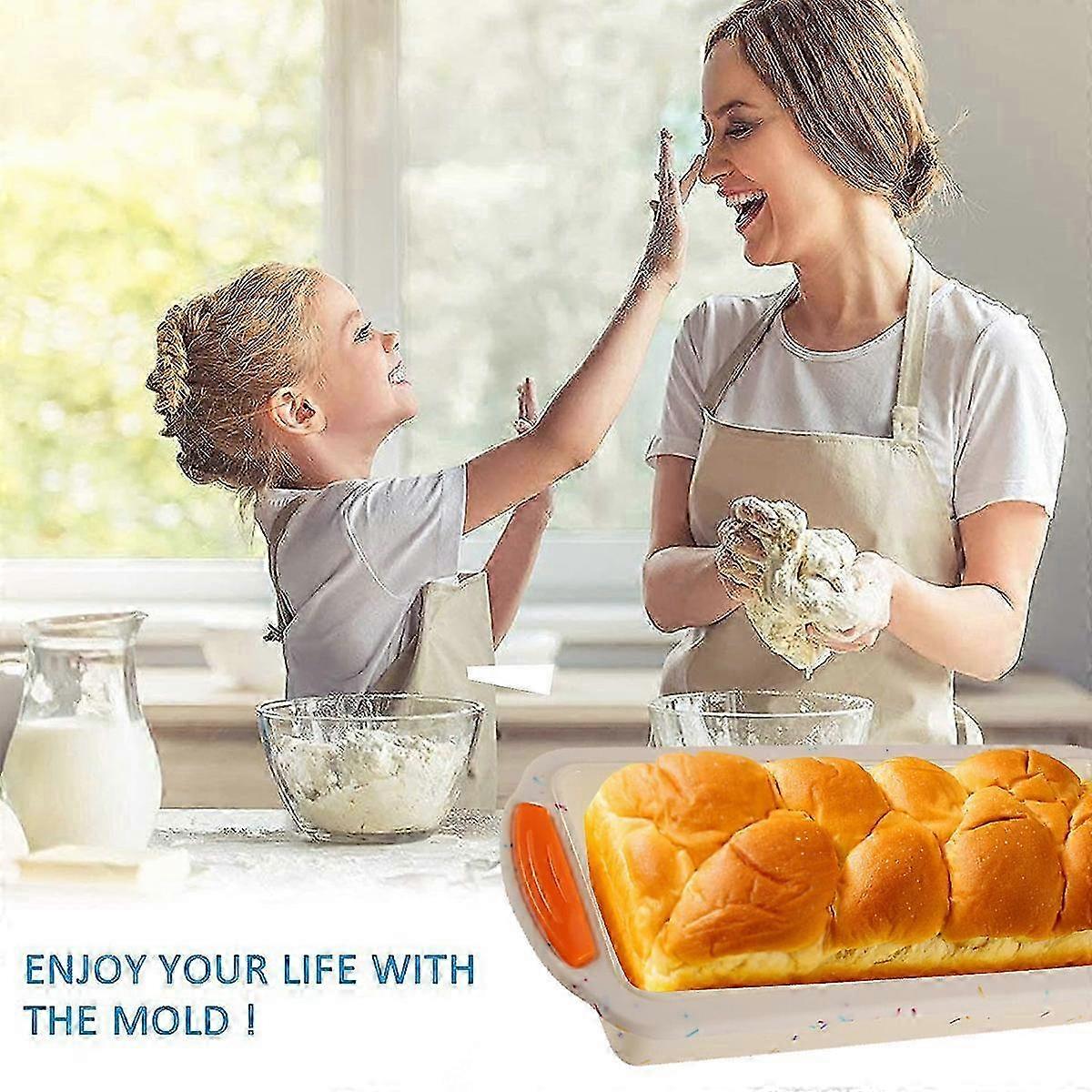 Food-Grade Silicone Loaf Pan With Flex Release