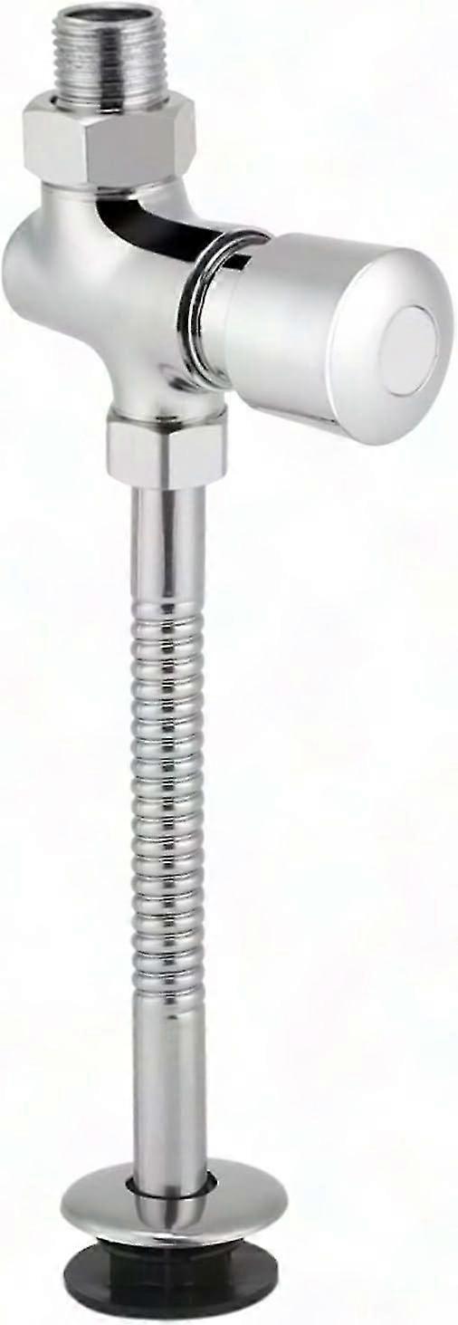 Automatic Sensor Urinal Flush Valve with Brass Button & Manual Delay Pressure Control