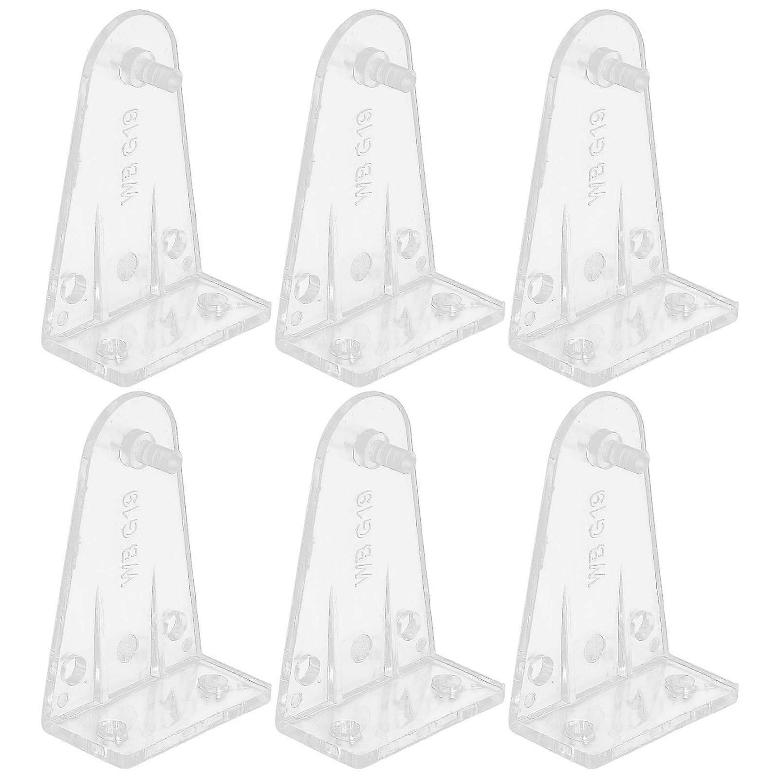 Transparent Acrylic Hold Down Brackets for Blinds 32Pcs Replacement Clips