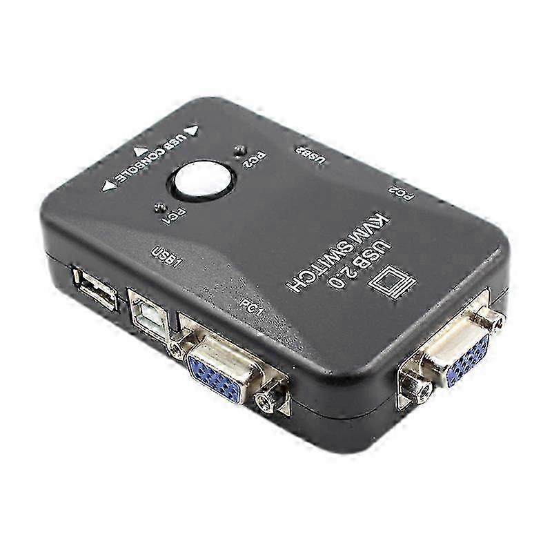 Dual-Computer VGA KVM USB 2.0
