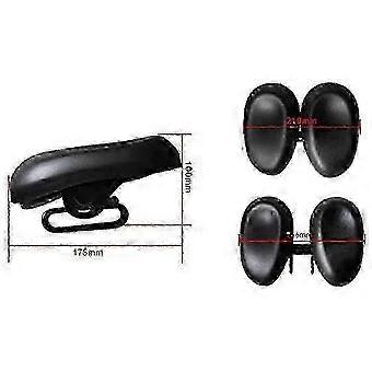 Ergonomic Noseless Bicycle Saddle for Men and Women, Adjustable Soft Double Pad Bike Seat, Shock Absorbing Comfort