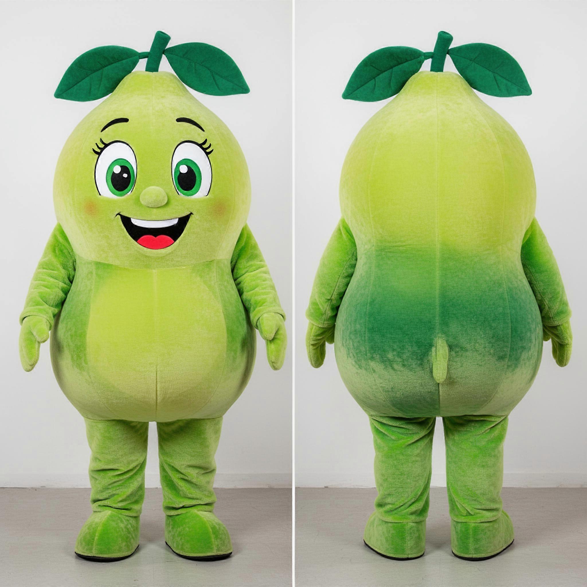 MASTICOT Vibrant Green Rounded Grapefruit Mascot