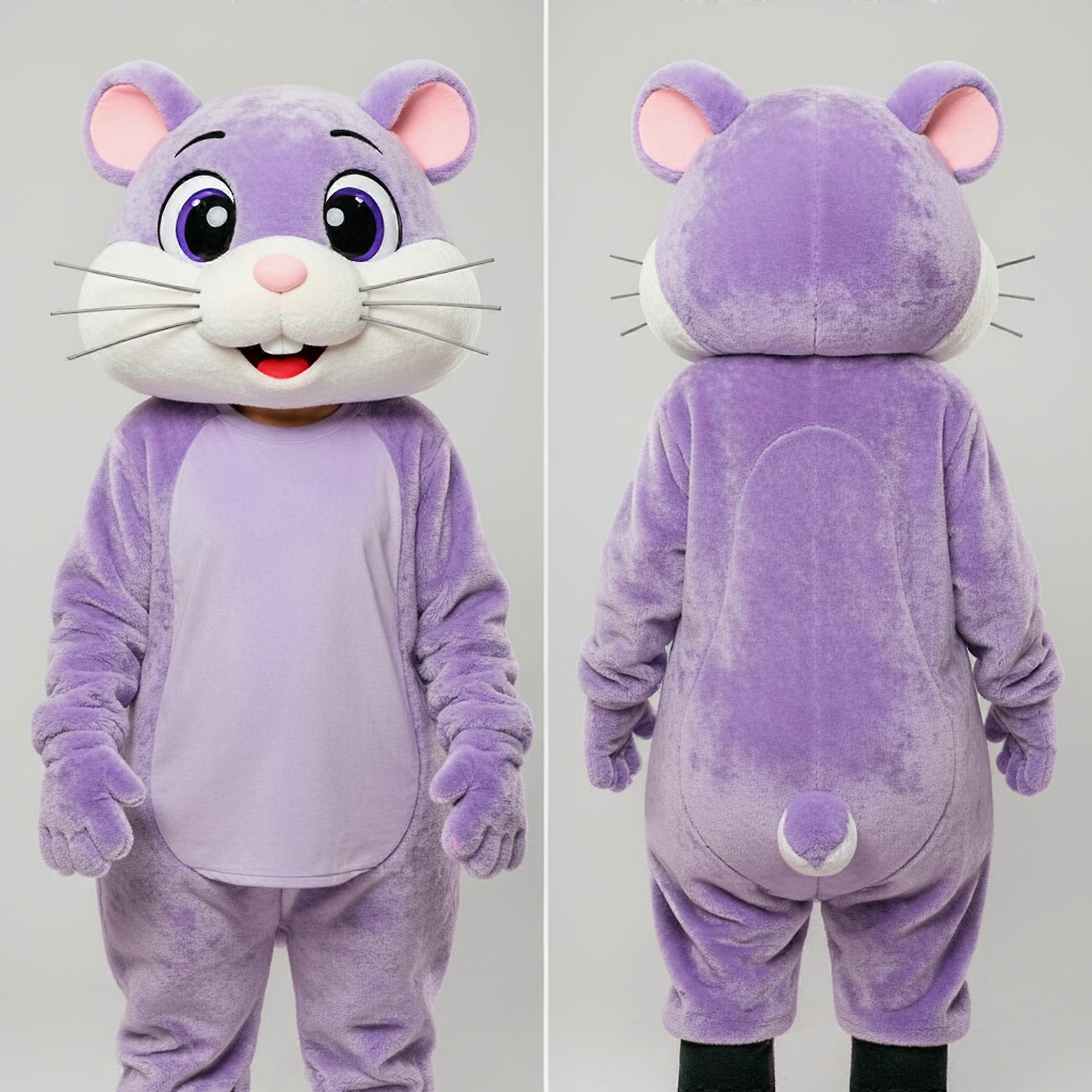 MASTICOT Lavender Plush Fluffy Hamster Mascot