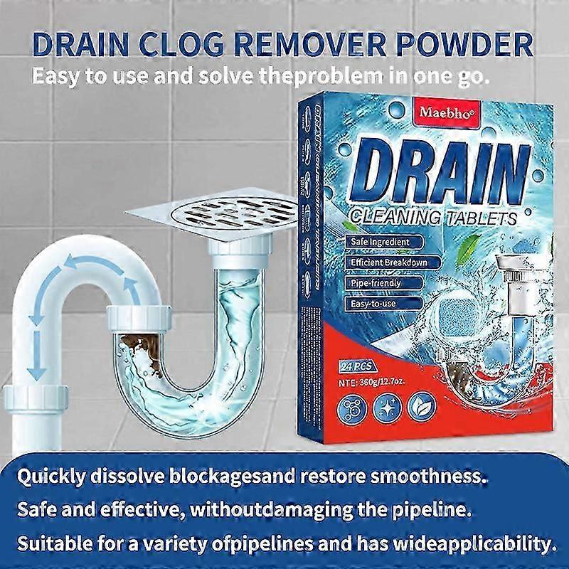 Drain Cleaning Tablets Sink Unblocking Tablets Drain Unblocking Tablets Suitable for All Sink Types