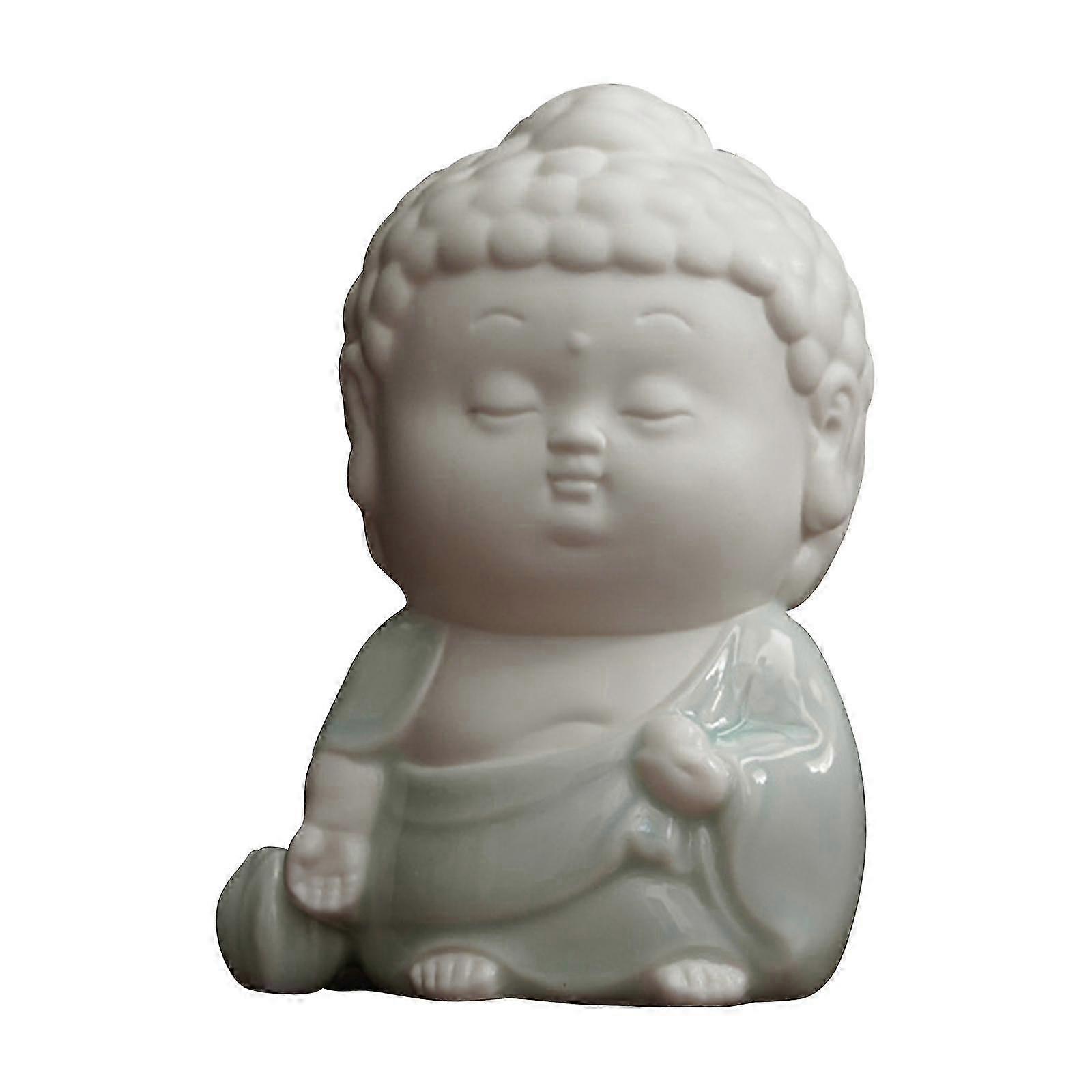 Ceramic Buddha Incense Burner Figurine