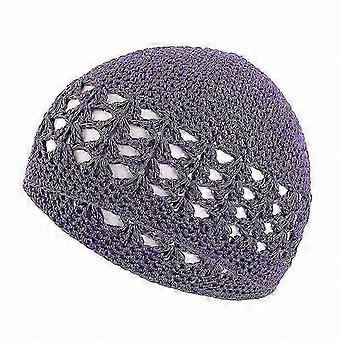 Gorro de invierno cálido hecho a mano a crochet para mujeres y hombres, gorro de punto con diseño elegante_HP