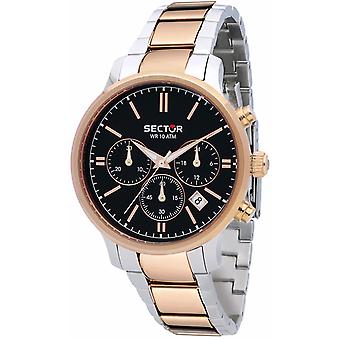 Sector 640 Quartz analoge man horloge met R3273693001 roestvrijstalen armband