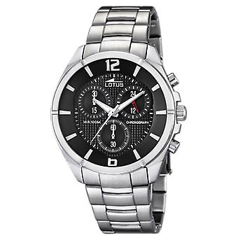 Lotus chrono Quartz Analog Man Watch with 10123/4 Stainless Steel Bracelet