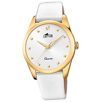 Lotus 18643/1 Analog Quarz Damenuhr mit Cowskin Armband 18643/1