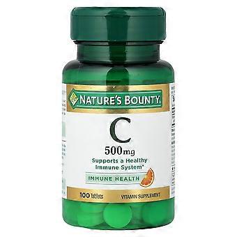 3 Packungen Nature's Bounty, Vitamin C, 500 mg, jeweils 100 Tabletten.