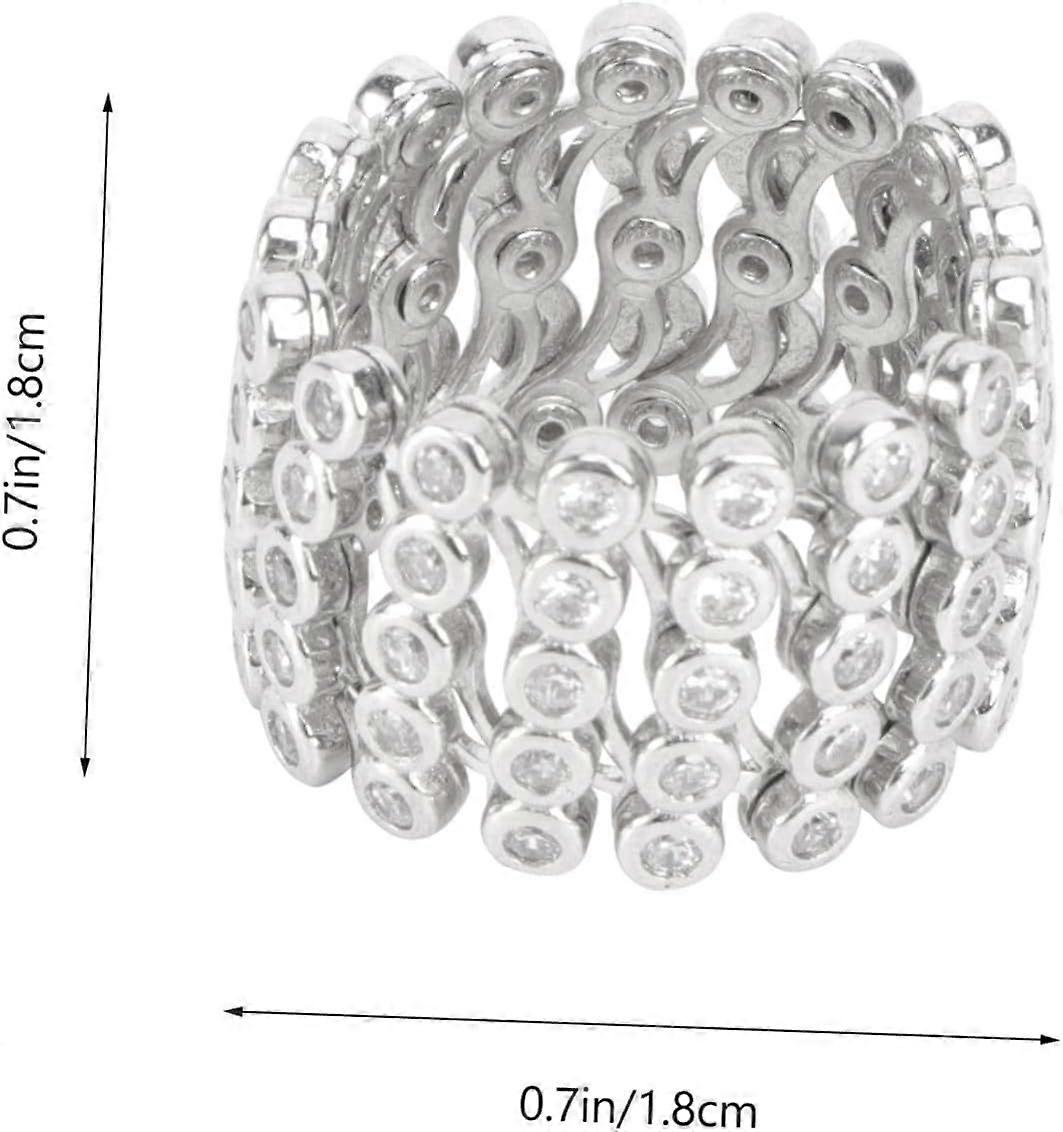 Transformable Bracelet Ring Silver Copper Plated Statement Jewelry