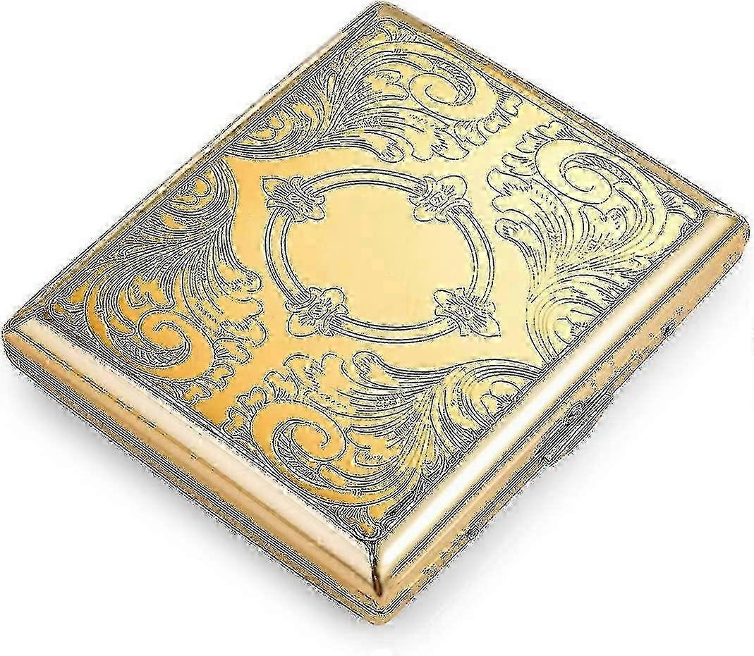 Metal Cigarette Case Slim Gold Tone