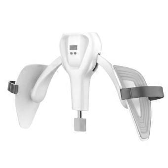 Variable-Resistance Pelvic Floor and Thigh Exerciser with Integrated Counter and Leg Rings for Seated Workouts  Grey