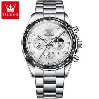 OLEVS 2945  Luminous Luxury Watch Steel Genuine Leather  Sports Fashion Watches Quartz Watch for Man