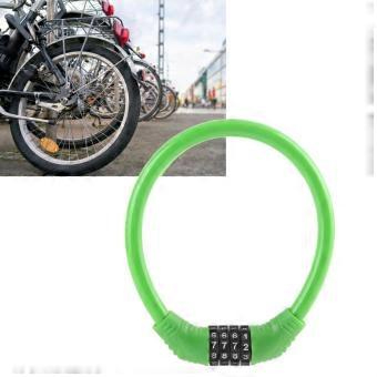 Bike Lock Cable High Security 4‑Digit Number   Cable Locks for Cycling Outdoors