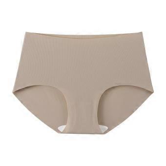 Traceless large-size underwear for women, fat mm50kg, one-piece mid-waist briefs for women, comfortable and breathable