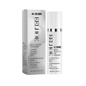 Liquid Foundation, Moisturizing SPF 30, Full Coverage, Skin Glow, UV Protection ,50ml,HJ-01