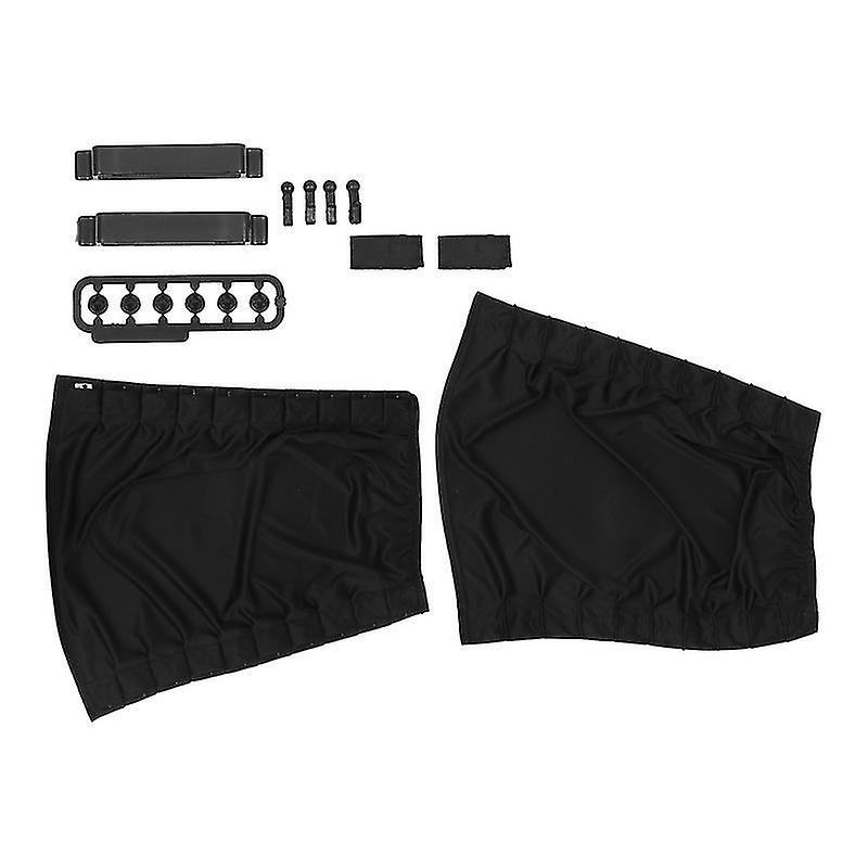 50X47cm Black 2 Window Treatment Replacement Parts 1 Set Rail-mounted Window Blinds Car Curtains Win