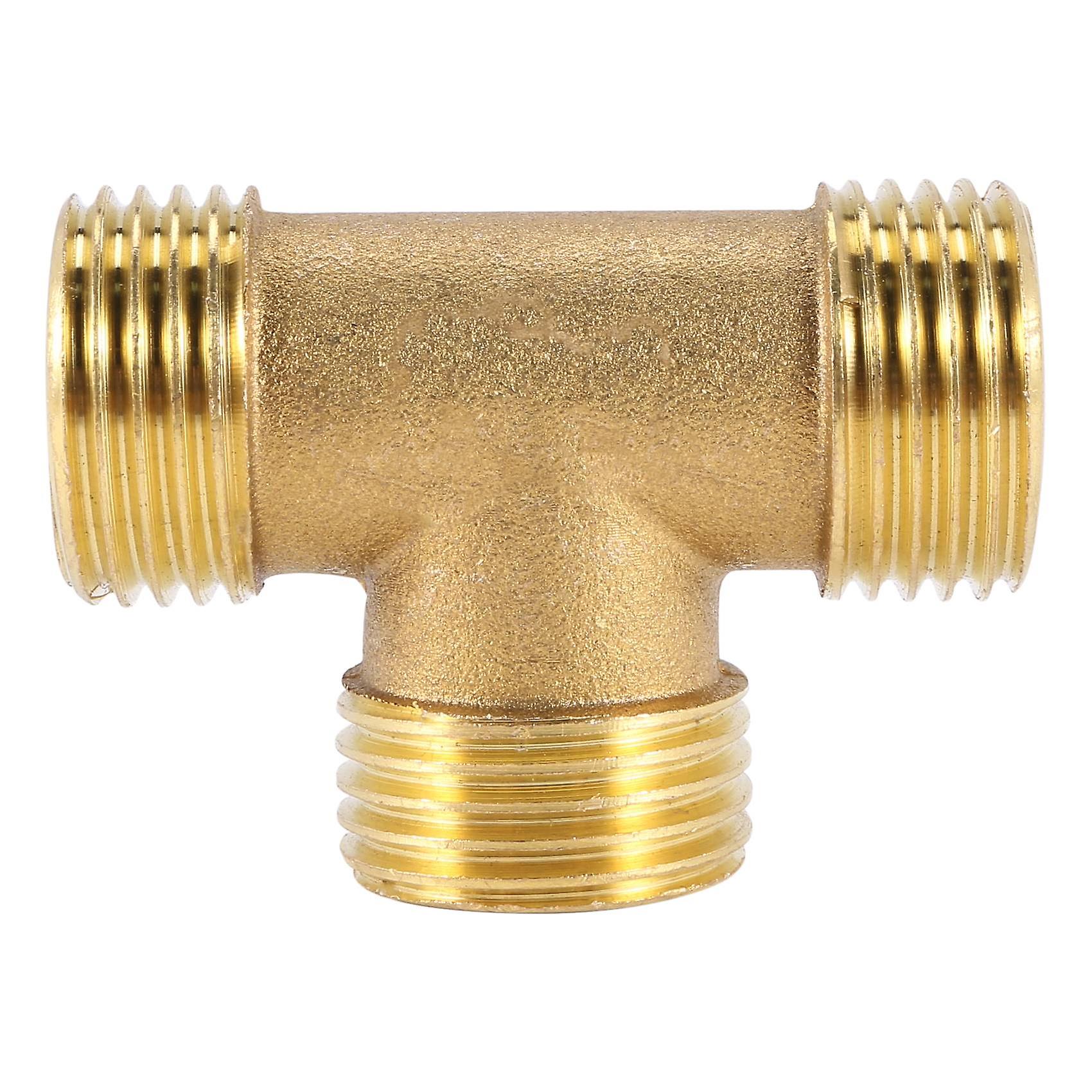 T Shape Water Pipe Equal Male Tee Adapter Connector 1/2" Thread