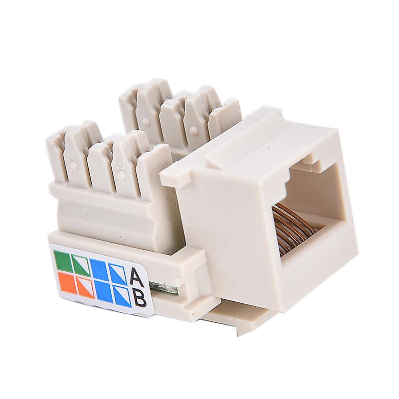 Cat5 RJ45 Punch Down Keystone Jack CAT5 Network Ethernet RJ45 White Lot HFMQV