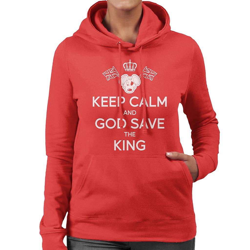 Danger Mouse Keep Calm And God Save The King Women's Hooded Sweatshirt