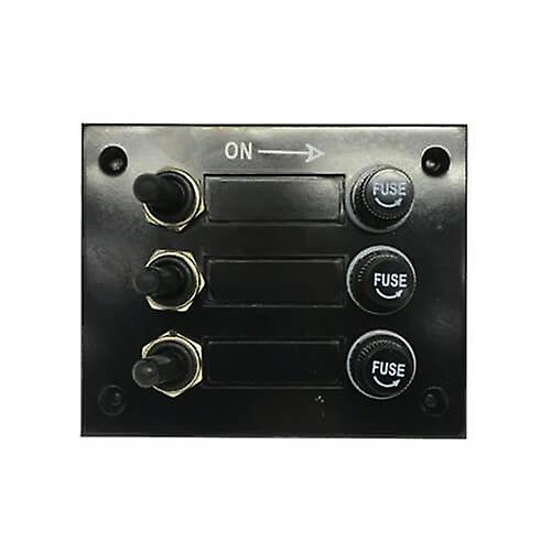 3 GANG Switch Panel with Fuses and Ingress Protection Quality Electrical Safety