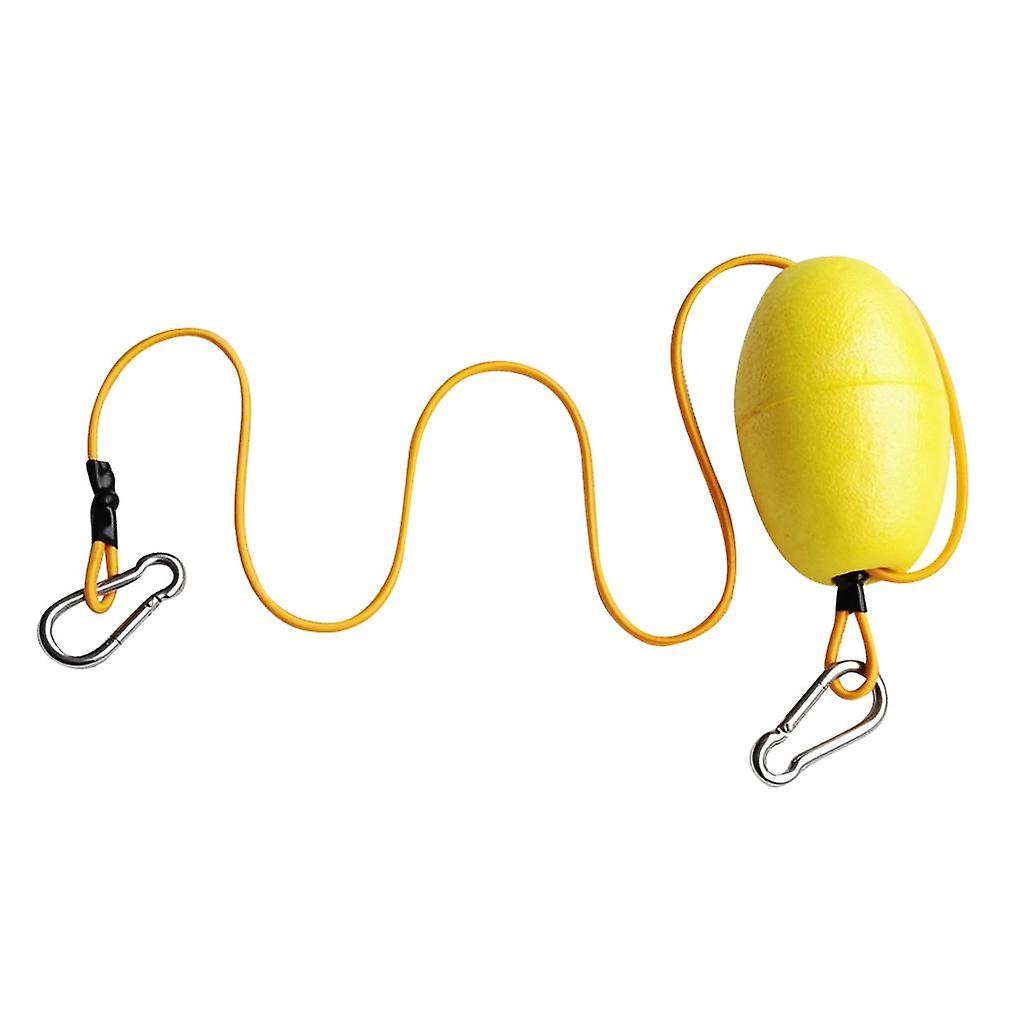 Kayak Tow Throw Line Floating Accessory Leash Jaune + Jaune