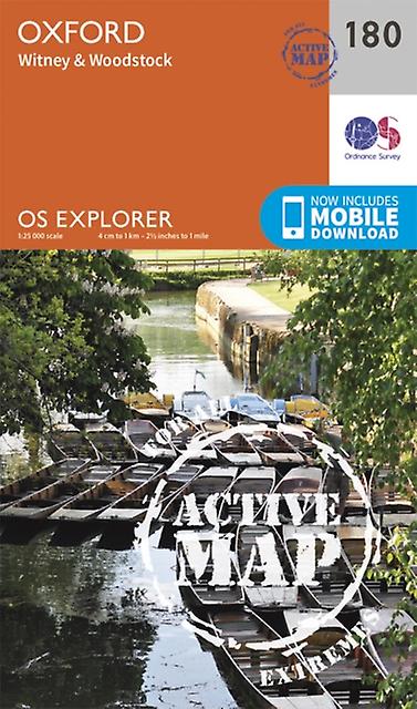 Oxford Witney And Woodstock by Ordnance Survey Paperback Book
