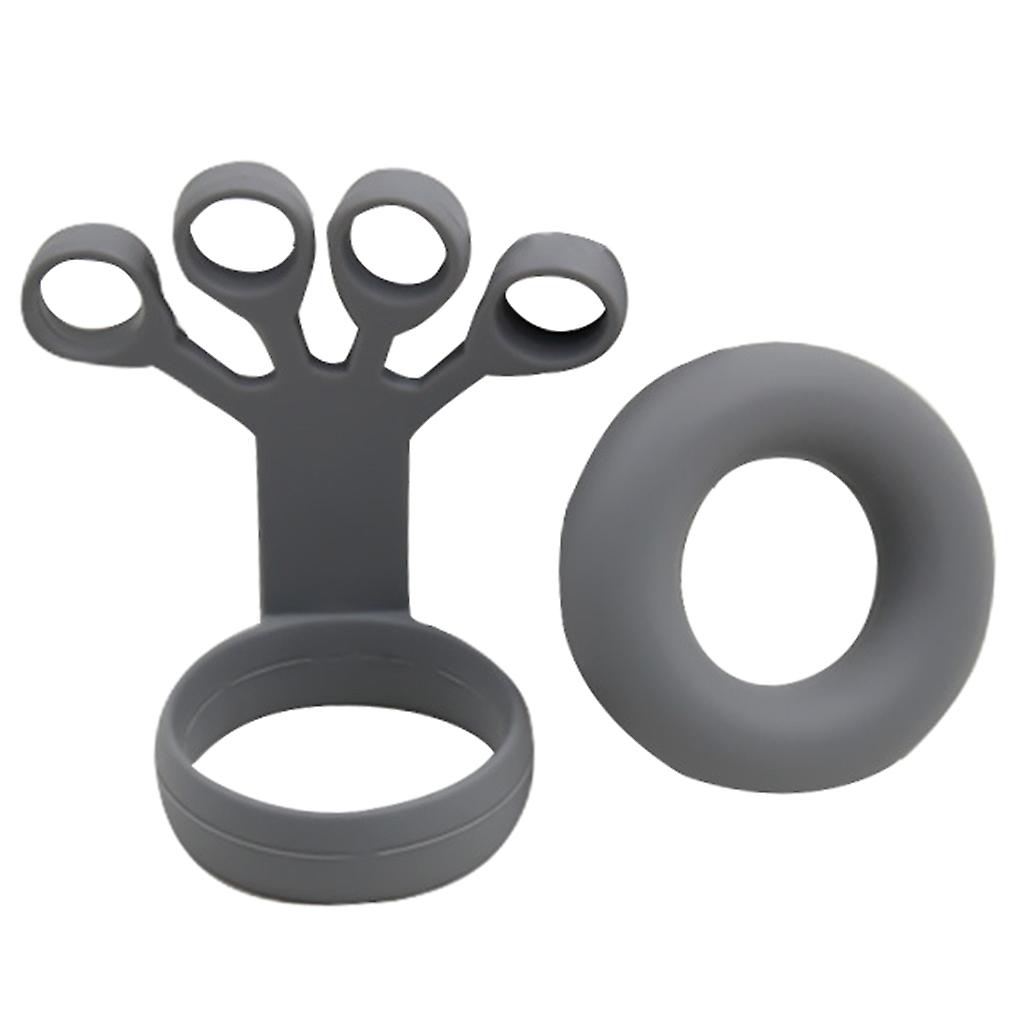  Hand Grip Strengthener & Finger Exerciser Forearm Ring Hand Exerciser Squeezer