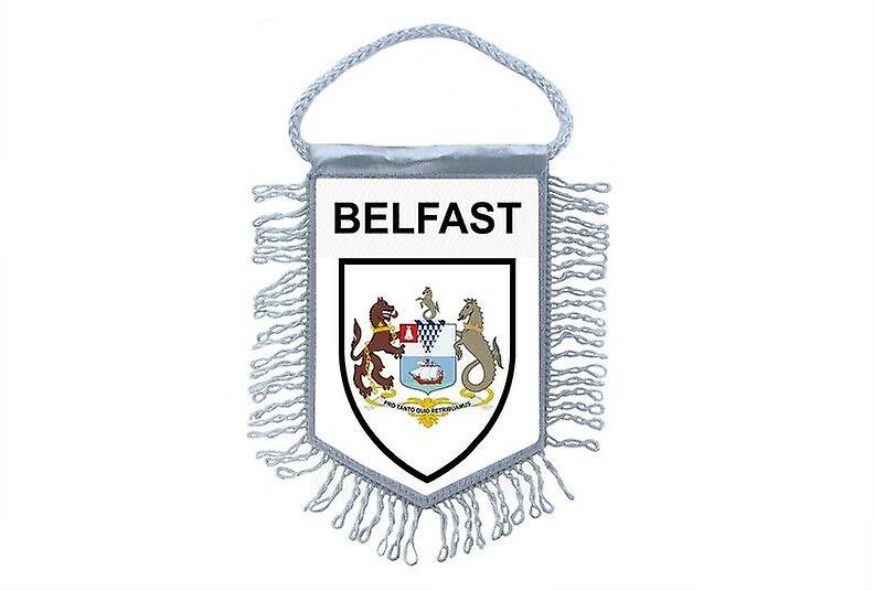 旗帜迷你旗帜乡村汽车装饰纪念品徽章贝尔法斯特