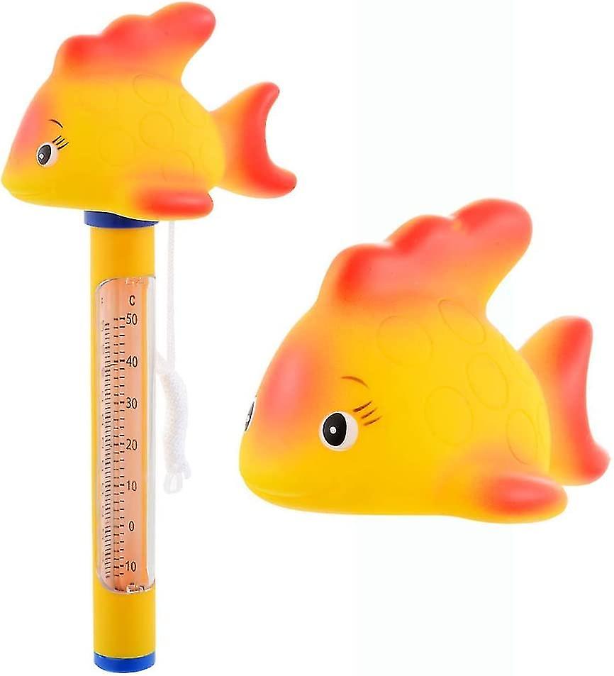 Swimming Pool Thermometer, Floating Swimming Pool Thermometer, Cartoon Style Pool Thermometer With Rope, For All & Swimming Pools, Spas, Hot Tubs, Aqu
