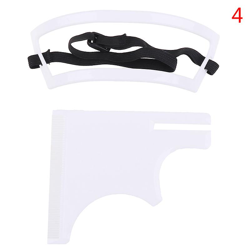 2/3/4Pcs Hommes Barbe Cheveux Bouc Encolure Modèle de rasage Guide Kit de coupe de cheveux Outil