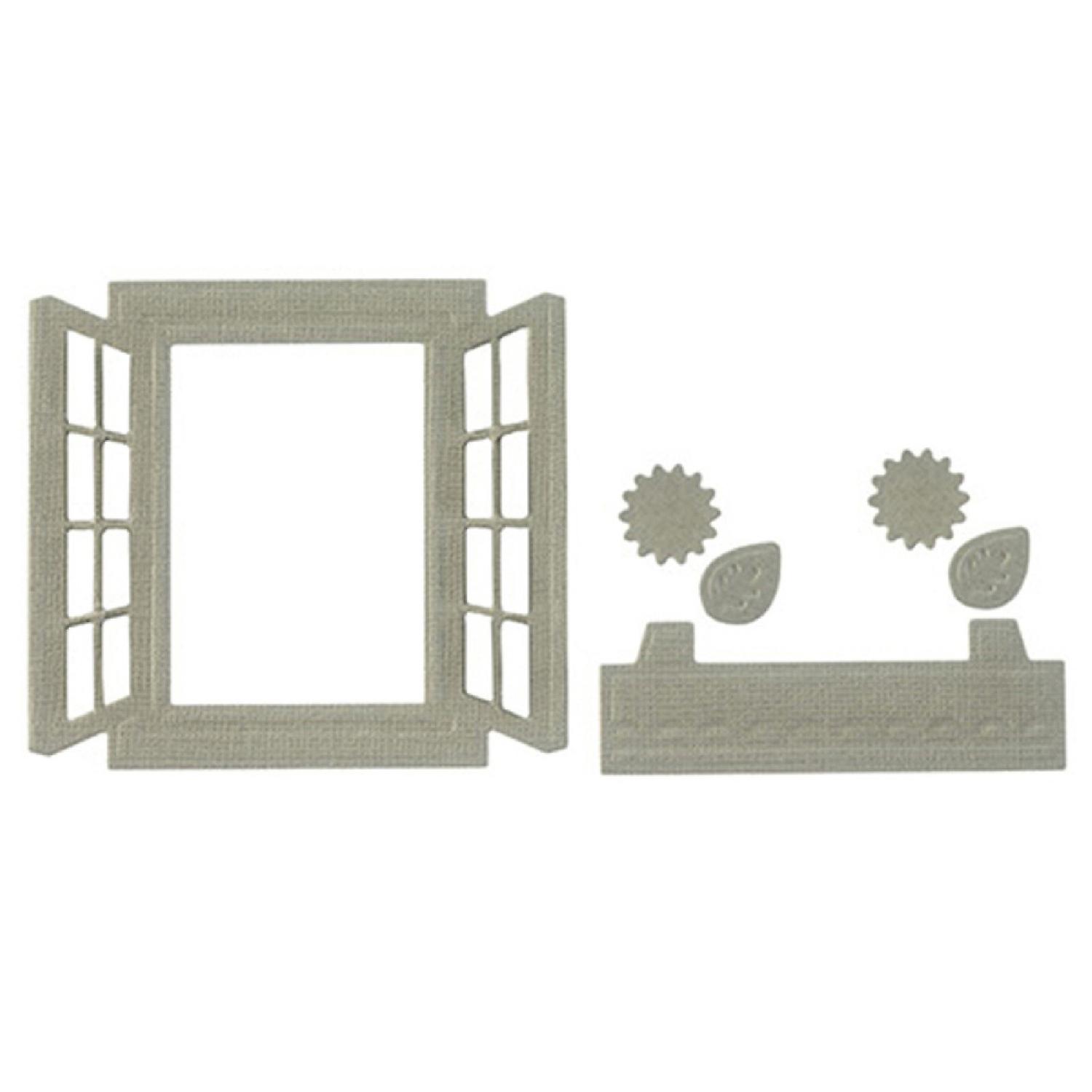 5 x Cutting Dies Solid Easily Use Silver Color Convenient Window Shape Mold for Card