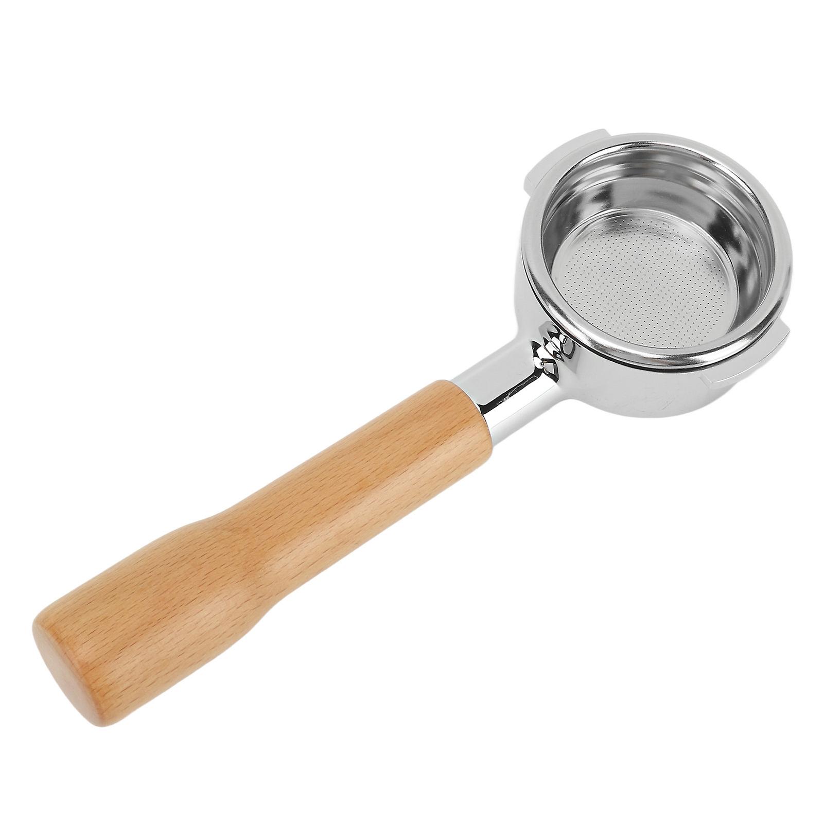 58mm Bottomless Coffee Portafilter Single Layer Aluminum Alloy Portafilter Coffee Machine Bottomless Filter For Expobar C1 Beech 